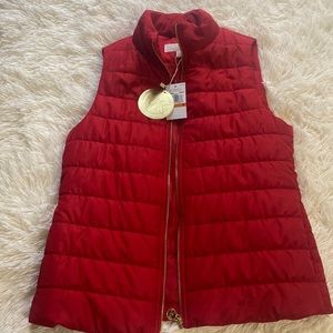 Red MICHAEL Michael Kors puffer vest